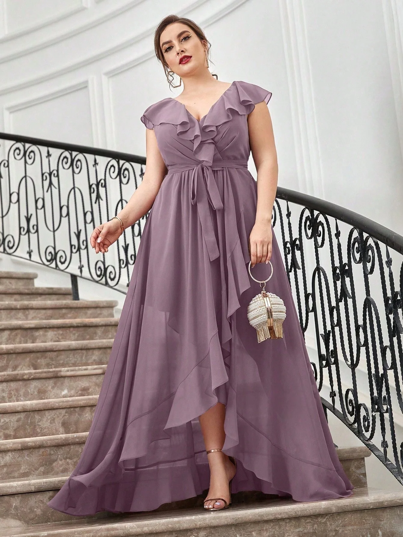 

Платье UNITHORSE без рукавов, с асимметричным подолом, из шифона, с открытой спиной, для подружек невесты, для свадебных гостей