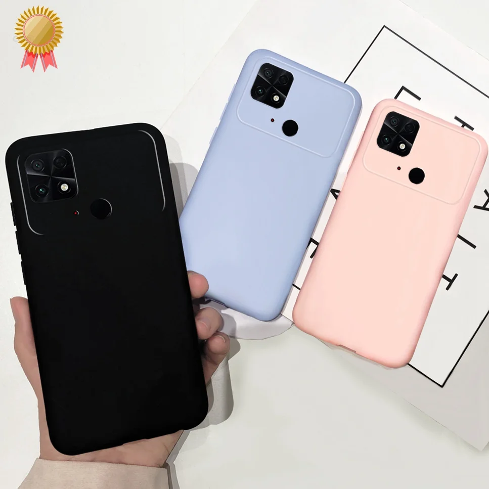 Для Xiaomi Poco C40 Чехол Сплошной Цвет Жидкий Силикон Противоударный ТПУ Мягкие Чехлы НА Xiaomi Poco C40 C40 Задняя Крышка Бампер Fundas
