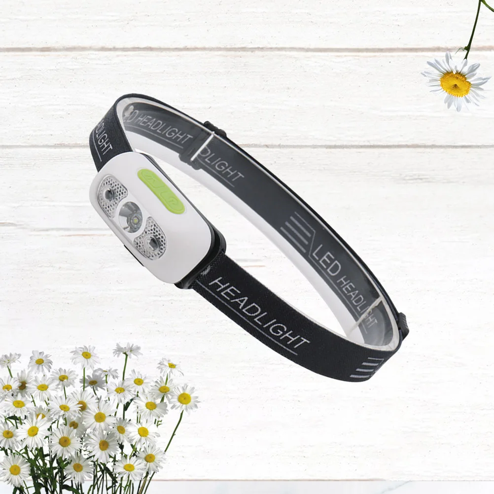 Usb Rechargeable Led Headlight Lamp Dimmable Light For Night Riding Camping Hiking Outdoor Safety Visual Warning Light