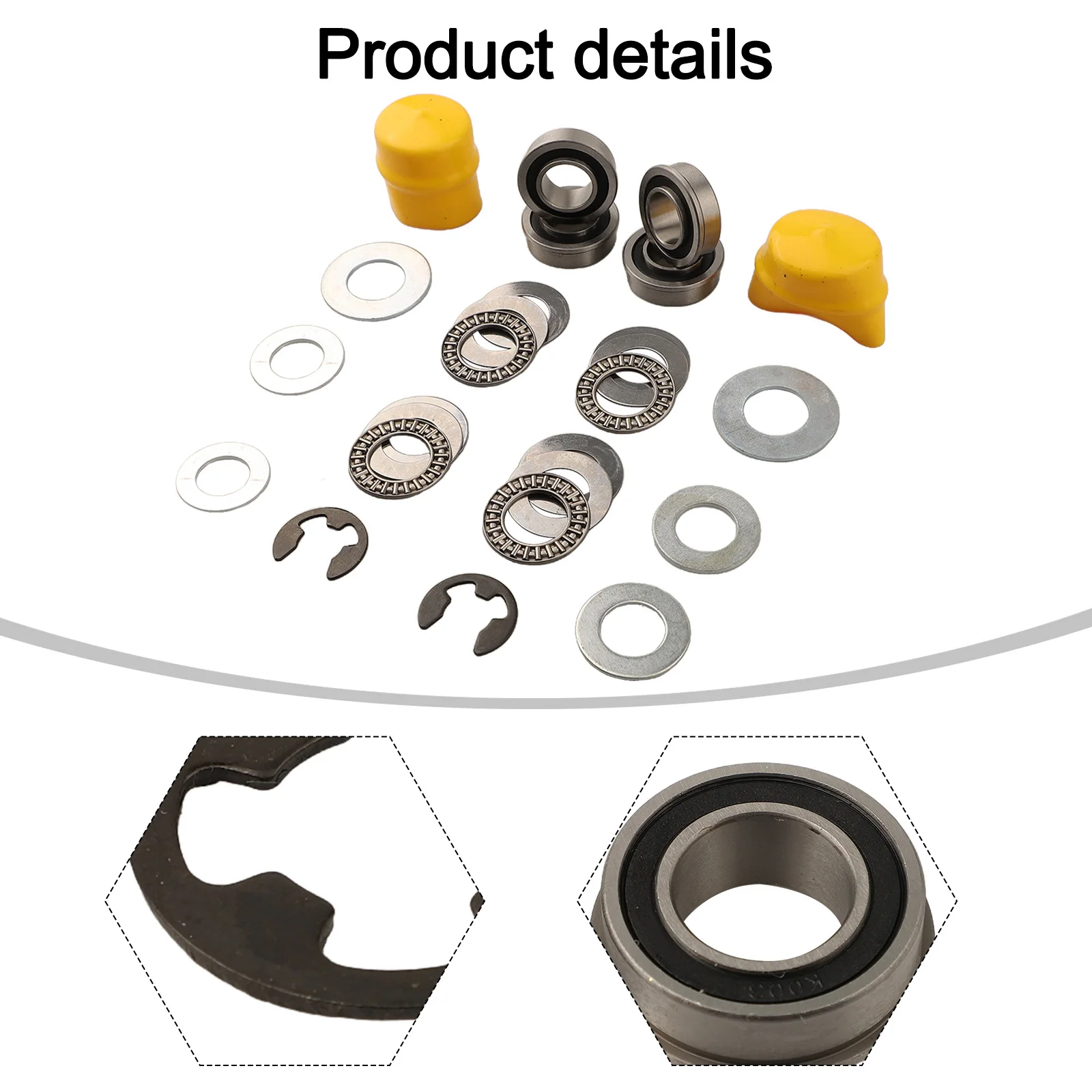 

Комплект для замены подшипников передних колес газонокосилок-райдеров включает все необходимые детали, подходящие для моделей, таких как AM127304 и другие.