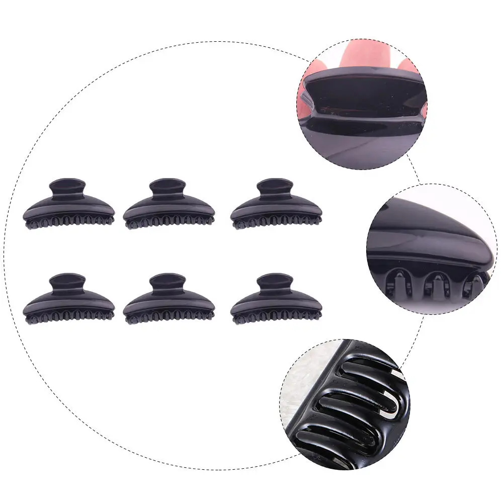 

6Pcs Hair Holder Clips Classic Shape Exquisite Workmanship Easy to Use Shower Bathing Hairpin Ideal for Ponytail Styling Female