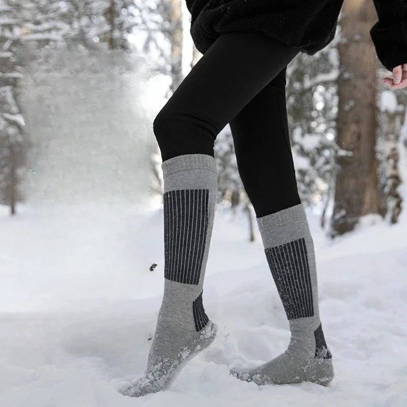 

Теплые лыжные носки для спорта, нескользящие походные носки унисекс