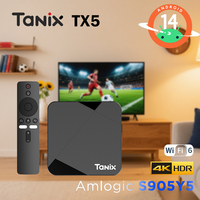 Android 14 TV Box Tanix TX5 Amlogic S905Y5 Smart TV Box 4GB 32GB 4K@60fps BT HDR10+ 2.4G&5G Wifi6 Set Top Box Media Player