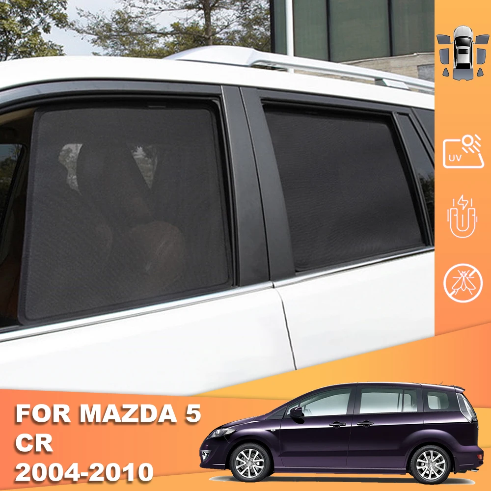 

For Mazda 5 CR 2004-2010 Mazda5 Magnetic Car Sunshade Front Windshield Frame Curtain Rear Baby Side Window Sun Shade Shield