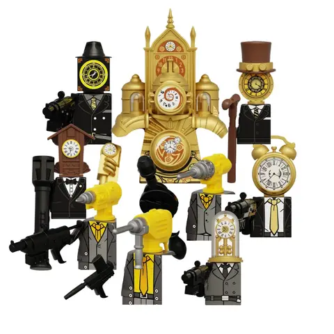 Skibidi Toilet Mini Figure Anime Block Tv Man Titan Puzzle Assemble Model Building Block Toys Model  Birthday Gifts