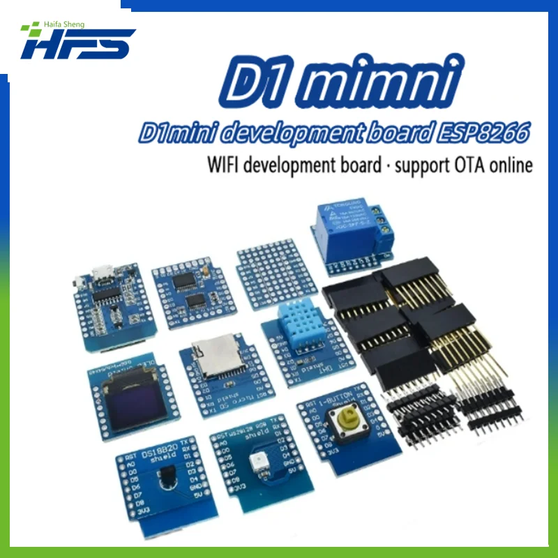 D1 Mini ESP8266 ESP-12 ESP-12F CH340G CH340 V2 USB WeMos WIFI Development Board D1 Mini NodeMCU Lua IOT Board 3.3V With Pins