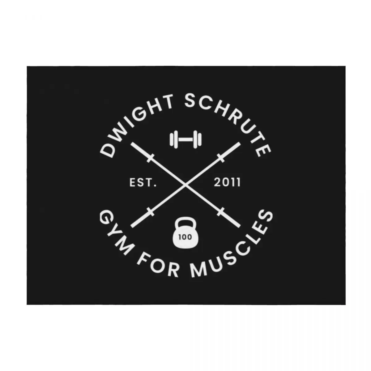 

Dwight SchruteGym For Muscles Throw Blanket Decorative Beds Hairys Summer Beddings Blankets