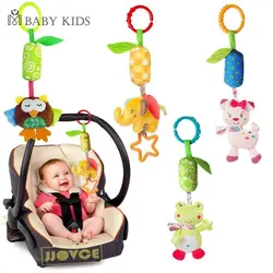 Baby Rattle Toys Kids Tinkle Hand Bell Plush Stroller Hanging Stuffed Animal Rattles Multi-functional Infant Sound Toy Kid Gifts