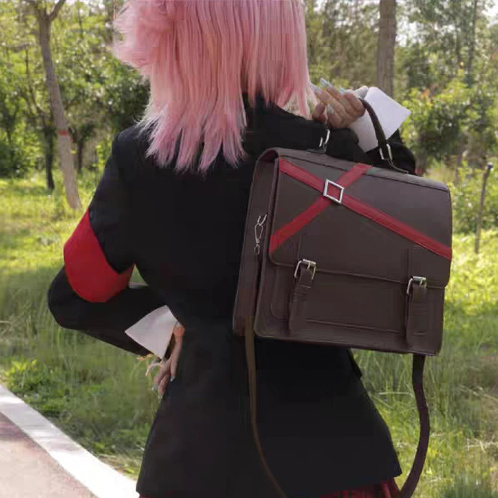 أنيمي Hinamori Amu حقيبة الظهر تأثيري حقيبة كروسبودي طالب JK موحدة رسول حقائب كتف حقيبة يد بولي PU الدعامة الطرف