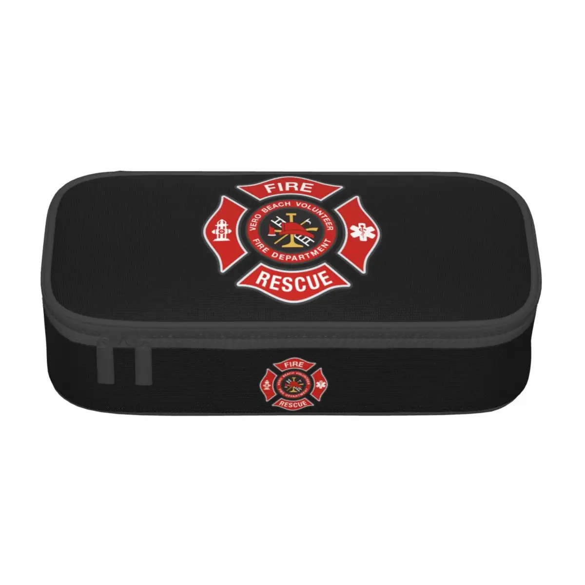 Fire Rescue Firefighter Pencil Cases for Boys Gilrs Large Capacity Pen Box Bag School Accessories