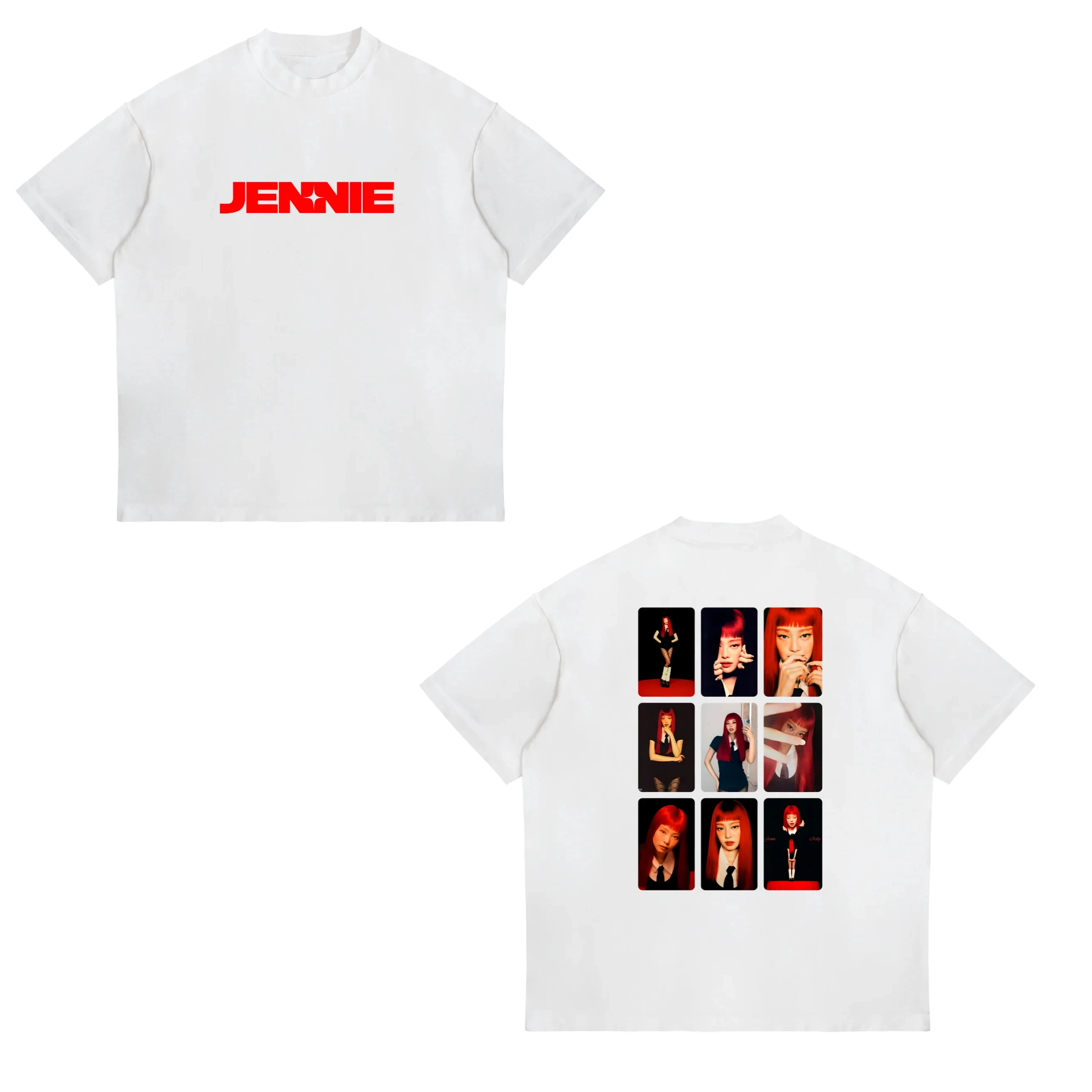 Hoge kwaliteit zoals JENNIE Ruby Album Single Tour 2026 bedrukte T-shirts met korte mouwen Unisex Fashion T-shirt Heren Dames Katoenen Tops