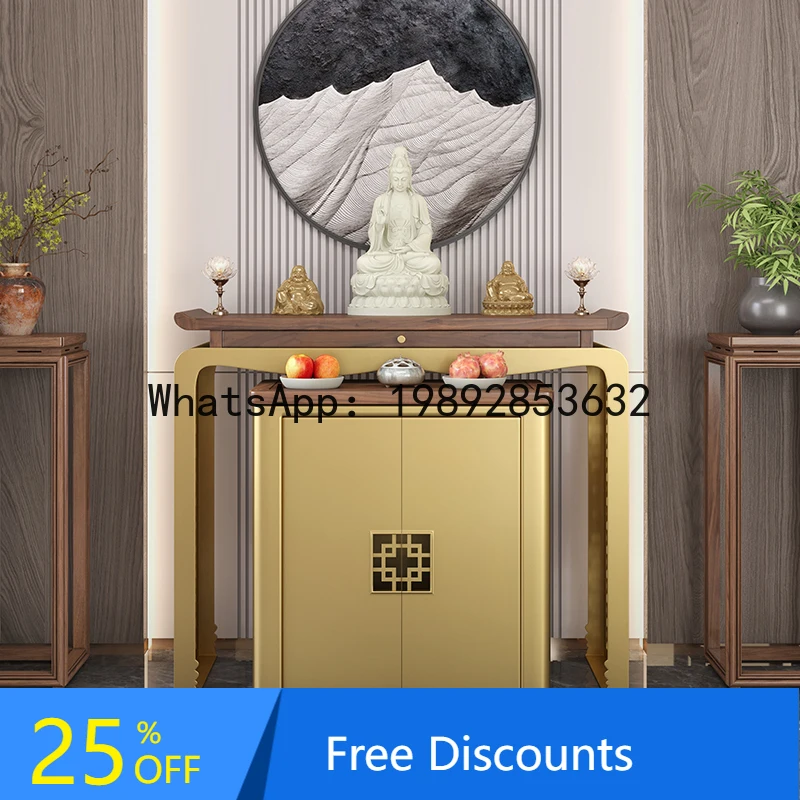 

XL Altar Incense Case for Home Use, Buddha Shrine, God of Wealth, Guan Gong, Buddha Hall, Middle Hall, Buddha Altar, Solid Wood