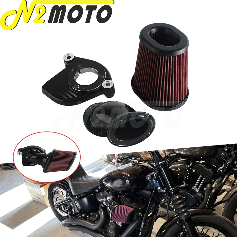 Motorcycle CNC Air Cleaner Intake Filter Element High Flow For Harley Air Filter Softail 2018-2024 Touring Freewheeler 17-Later