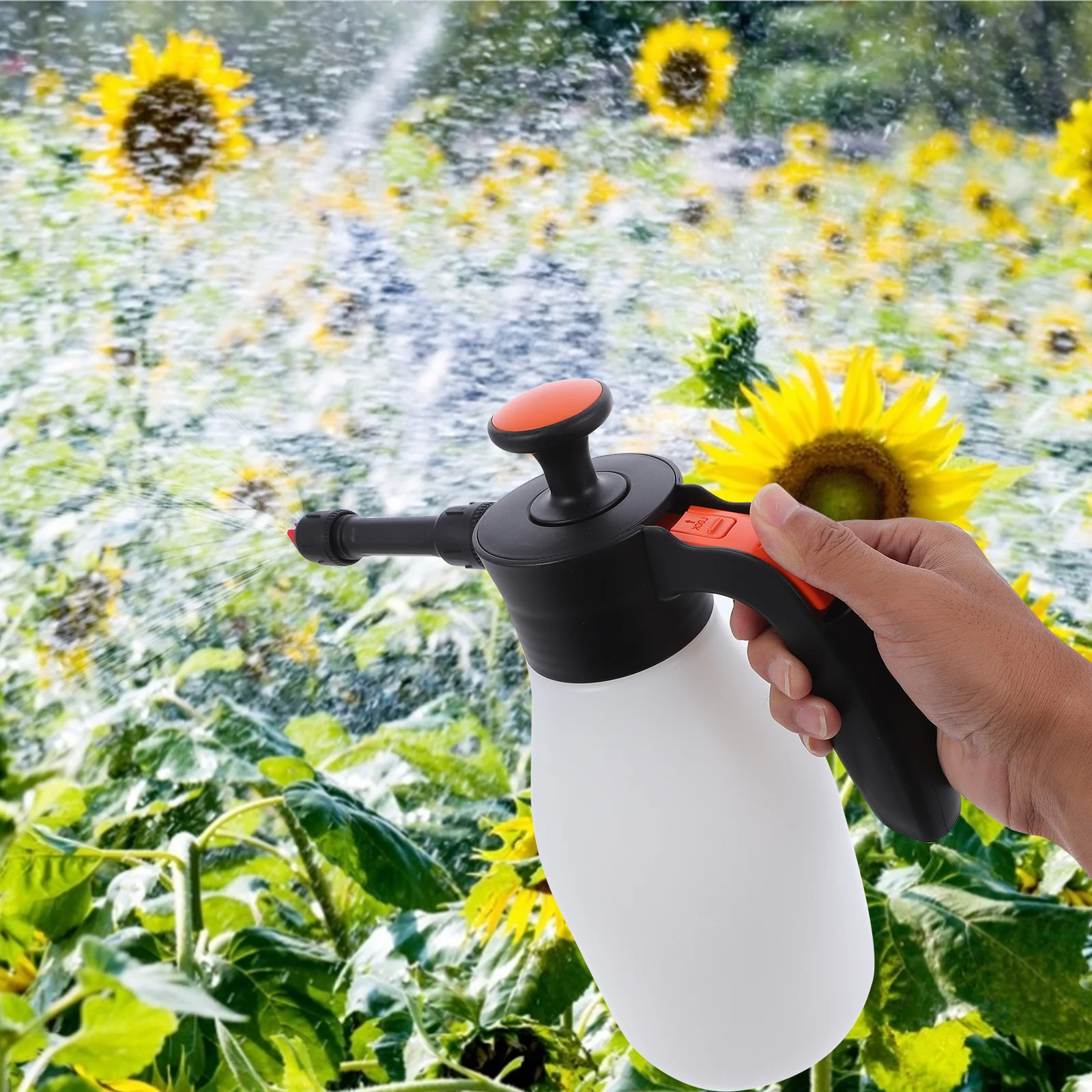 

1pc Washing Bottle Refillable Portable High Pressure Spray For Washing Pot Cleaning Garden Watering Tool Sprayer