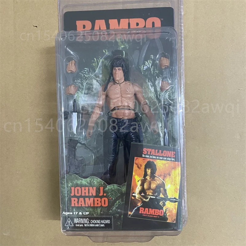 NECA Figur First Blood John J Rambon Drake Ultimate Edition PVC Action Figure Sammlung Modell Spielzeug 17 cm Geburtstag Weihnachten Geschenk – Detail 2