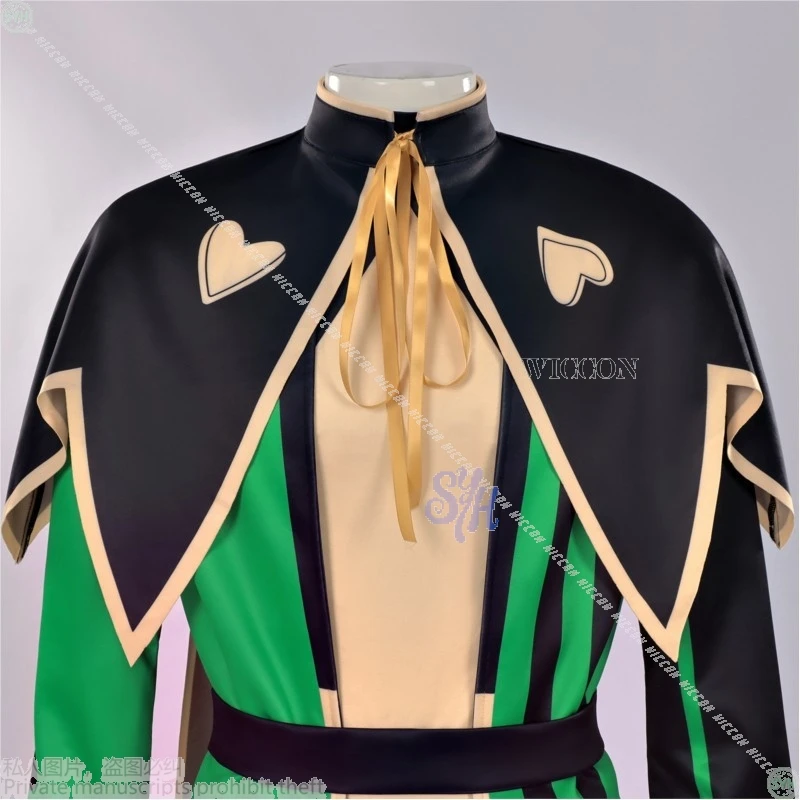 Freakk ハーレクイン コスプレ ピエロ グリーン ブラック ゴールド 制服ウィッグ ホラー マスク ハロウィン ロールプレイ