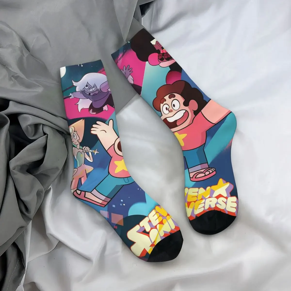 

All Seasons Crew Stockings Steven Universe Socks Crazy Hip Hop Long Socks for Men Women Valentine's Day Gifts