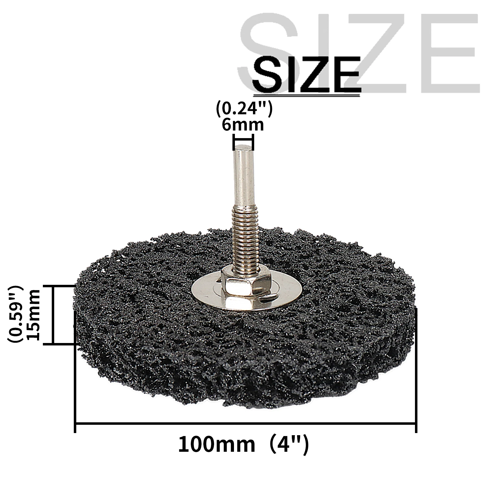 Imagem -02 - Coral Disco de Moagem para Furadeira Elétrica Limpe Poly Strip Roda Metal Remoção de Ferrugem Carpintaria Limpeza de Tintas Rotating Abrasive 4