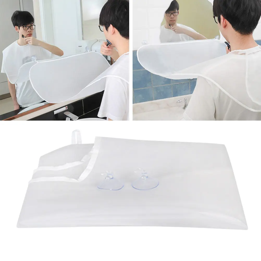 5Pcs Waterproof Beard Shaving Bib Apron Adjustable Beard Catcher for Men Easy Cleanup Suction Cup Design Grooming Accessory