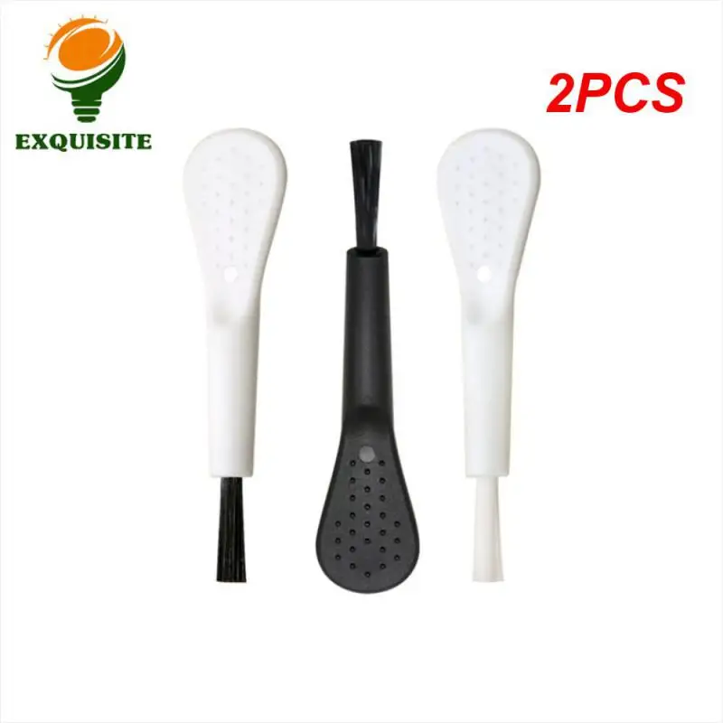 2PCS Computer Keyboard Cleaner Not Easily Loose Cleaning Brush Durable Retro Fashion Pairing Small Bristle Brush