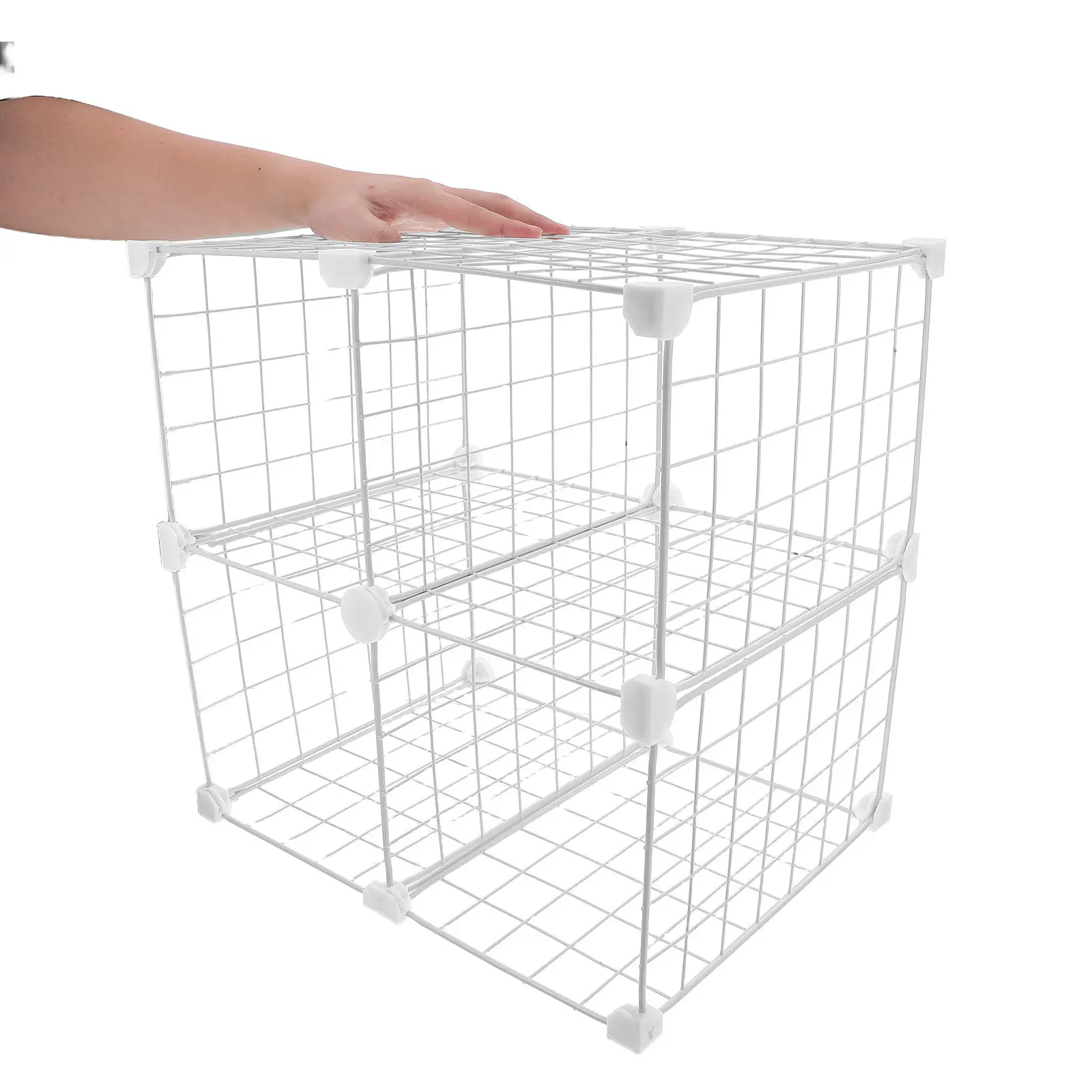 

Wire Storage Freezer Baskets Iron Divider Bin for Deep Freezer Organizer Refrigerator Shelf Divider Basket for Neat Food Storage