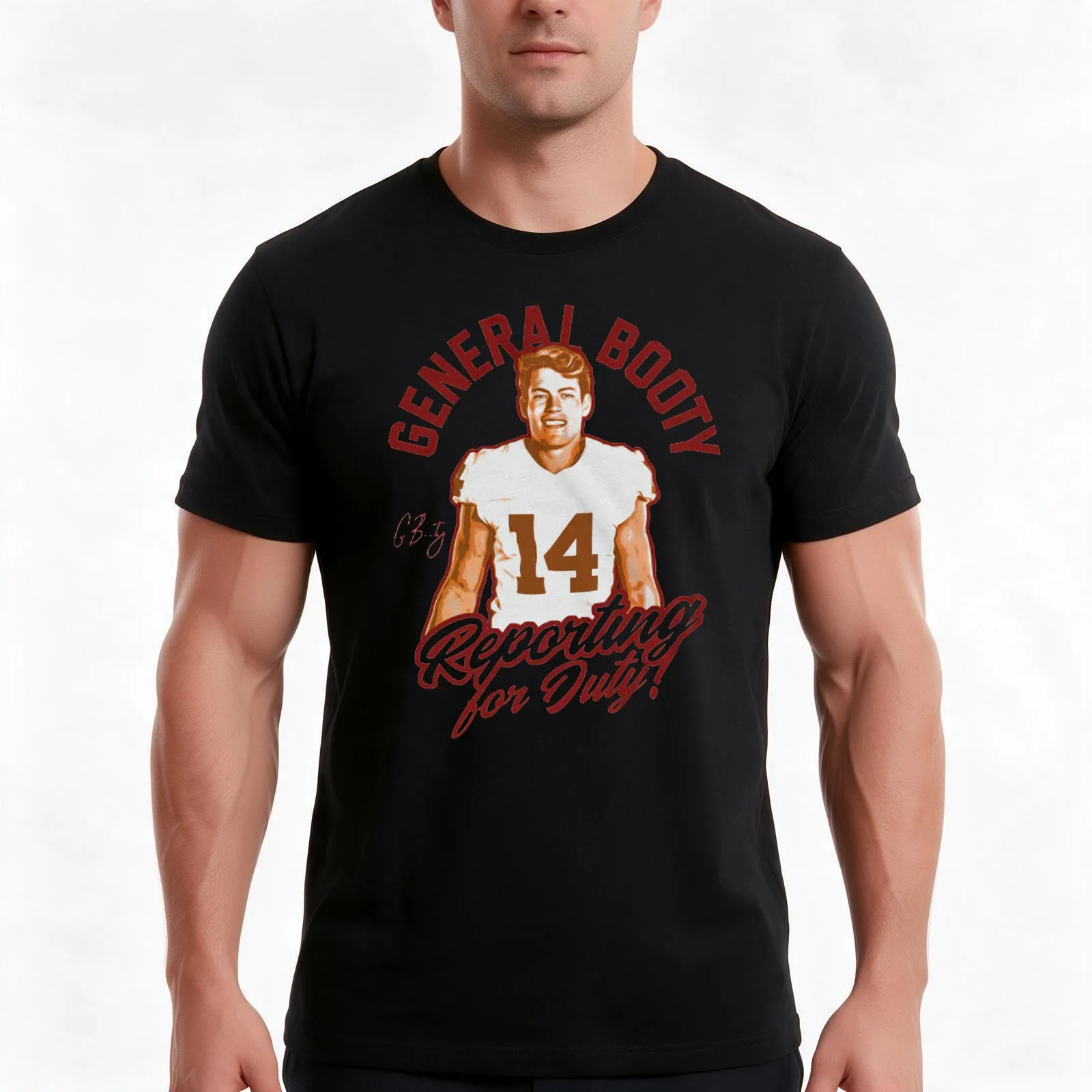 general booty T-Shirt, Summer Casual Cotton Tee, Oversized Streetwear Tops, Vintage Graphic Print, Loose Fit Short Sleeve