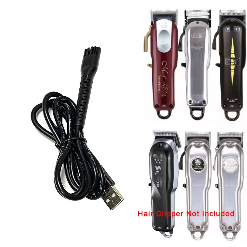 1m USB Charger Cable For WAHL Clipper 8148 8591 8504 8509 1919 2240 2241 Electric Hair Cutting Machine Charging Parts