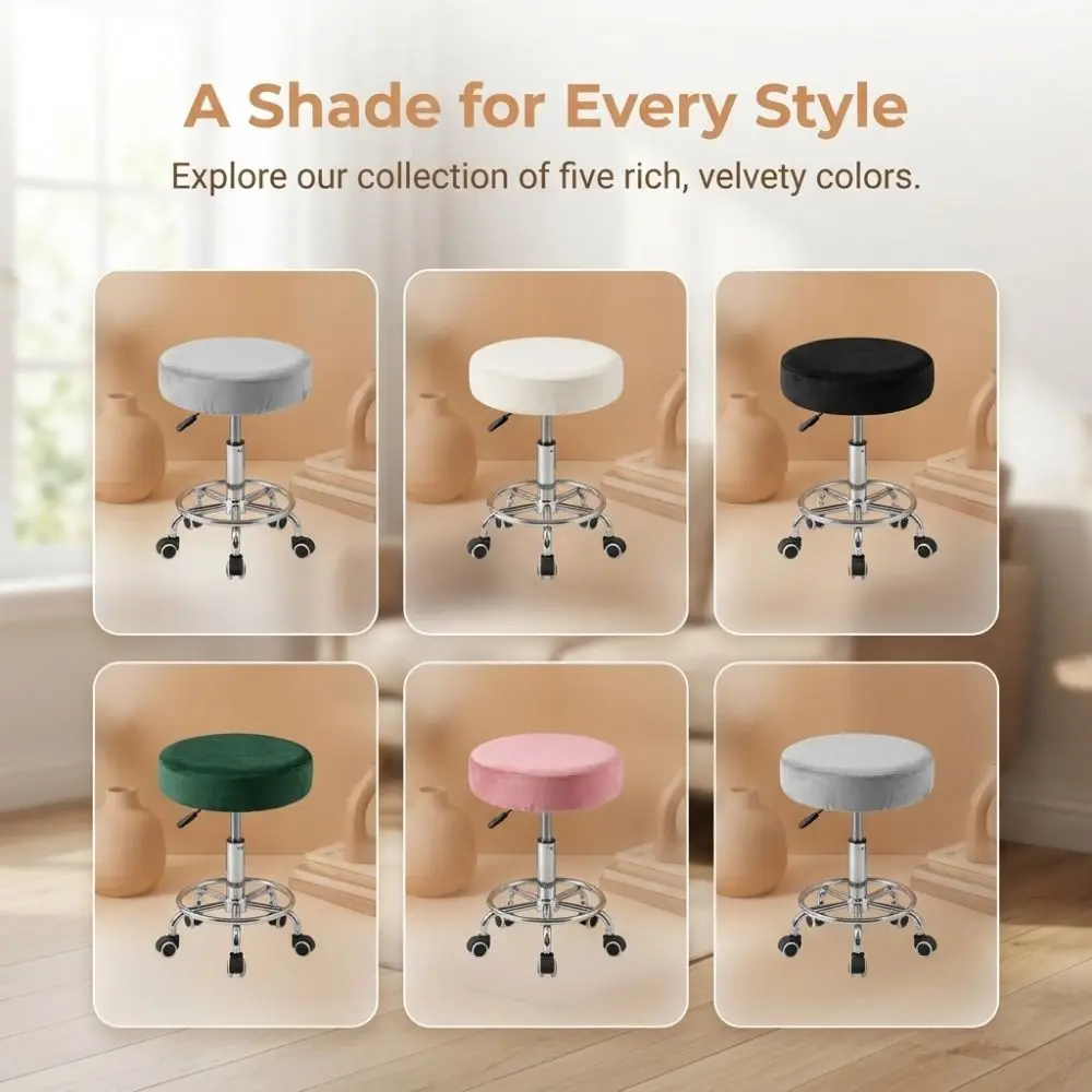 Breathable Bar Round Stool Cover Elastic Thickened Seat Protector Removable Washable Swivel Chair Cover Bar Setting