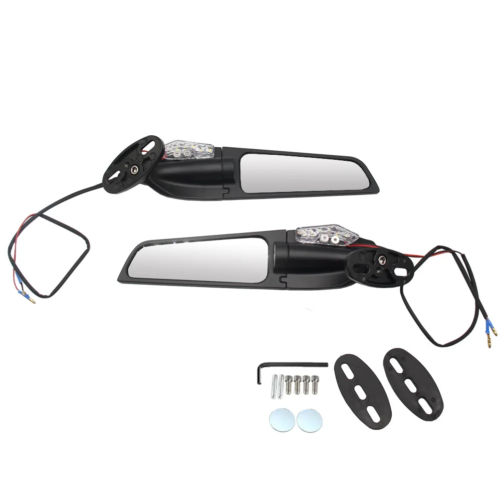 Motorcycle Modified Mirrors Wind Wing Side Adjustable Rotatable Rearview Mirror For Kawasaki ZX6R ZX636 ZX7R ZX9R ZX10