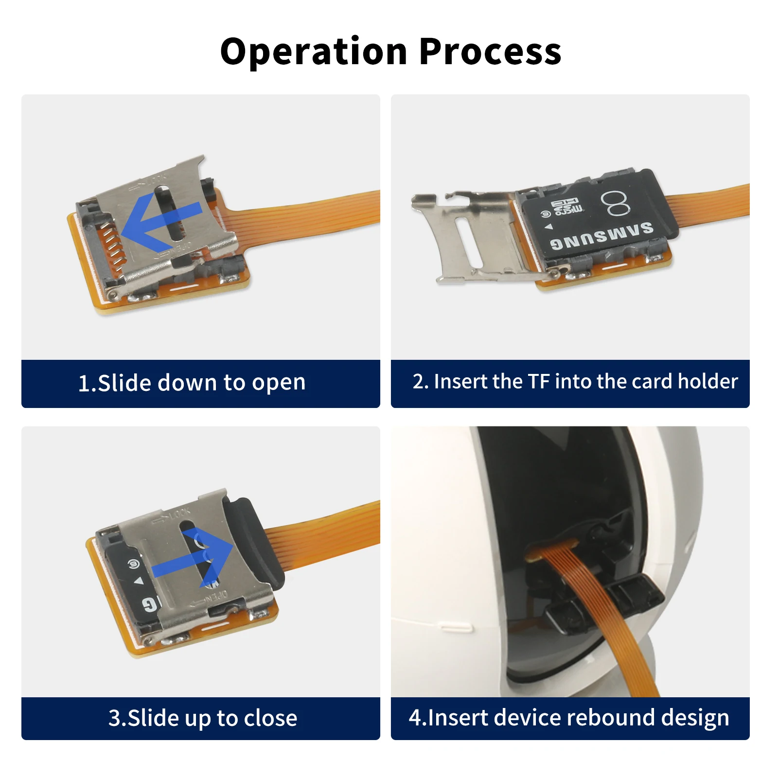 Cable de extensión de tarjeta Micro SD macho a hembra, adaptador de tarjeta TF, lector de tarjetas MicroSD FPC (9,8 pulgadas/25cm)