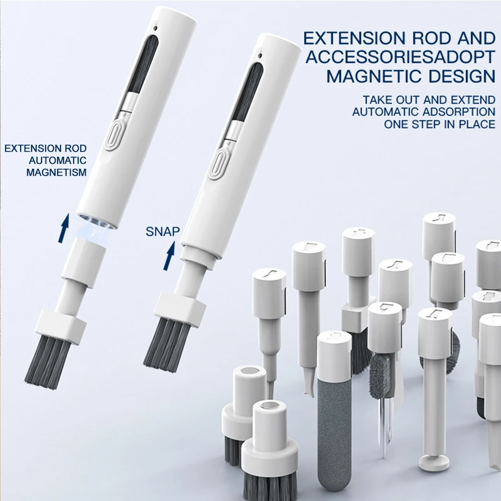 طقم تنظيف لوحة مفاتيح الهاتف اللوحي متعدد الوظائف 33 في 1 لهاتف iPhone Samsung AirPod وفرشاة إزالة المفاتيح ومزيل الشاشة #2