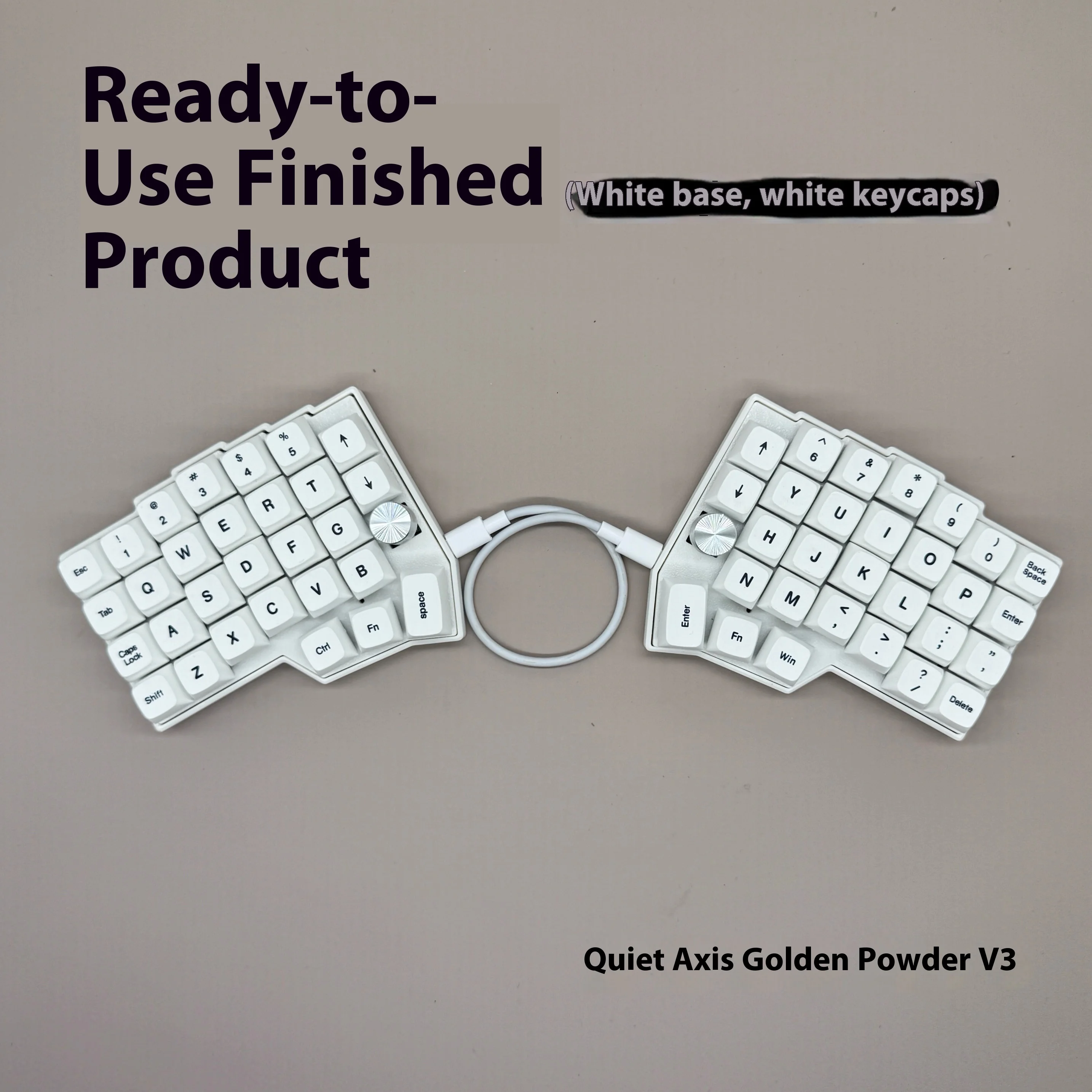 Corne 4×6 Layout 2 Knobs Split Keyboard Wired Keyboard Ergonomic Keyboard Support QMK Vial Mechanical Keyboard Kit Custom RGB 