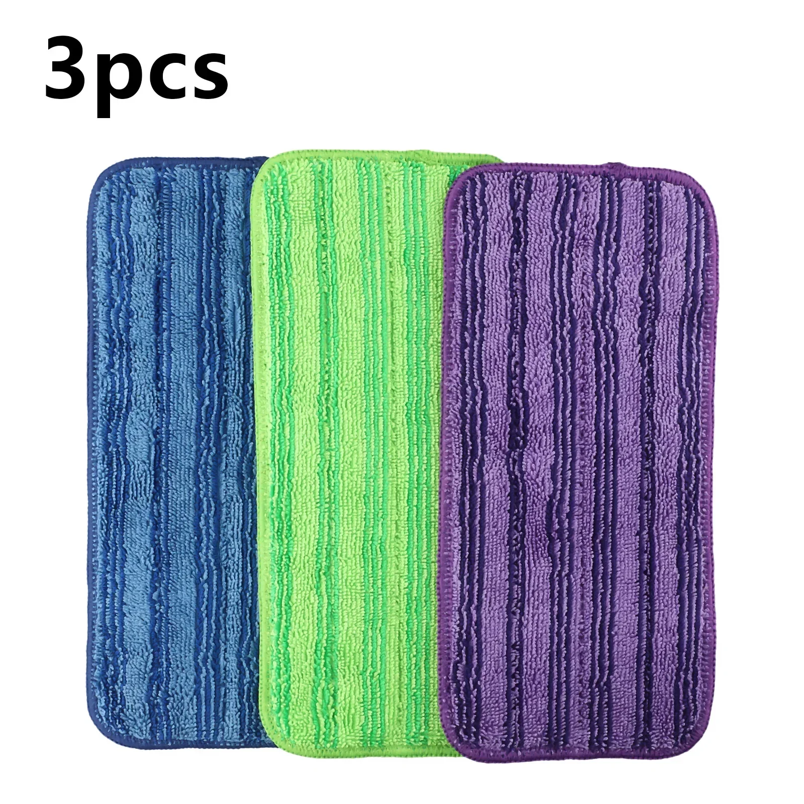 Powerful Cleaning with For Swiffer Wet Jet Pads Reusable Microfiber Refills for Sticky Messes Purple + Green + Blue