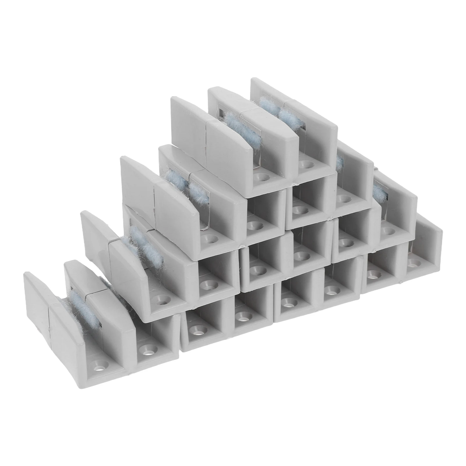 

10pcs White Sliders for Shower Door Glass Shower Door Guide Guides Glass Sliding Doors Bottom Mount Accessories