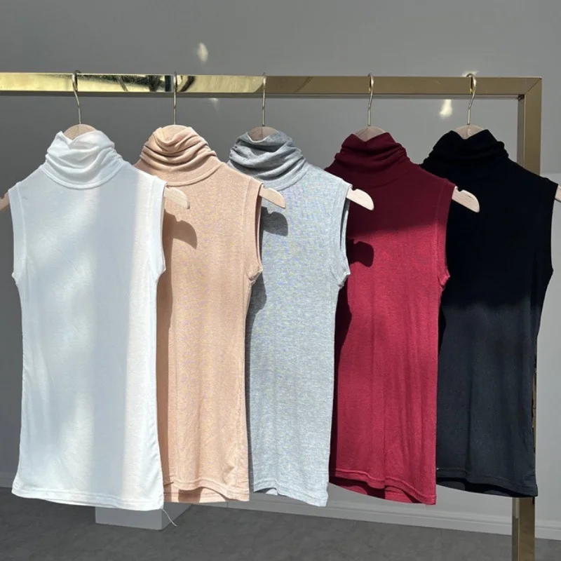 Dongda Gate Faionable Comfortable High Elastic Sexy See-tough High-ne Svel Vest Women's Trendy Base Layer Top