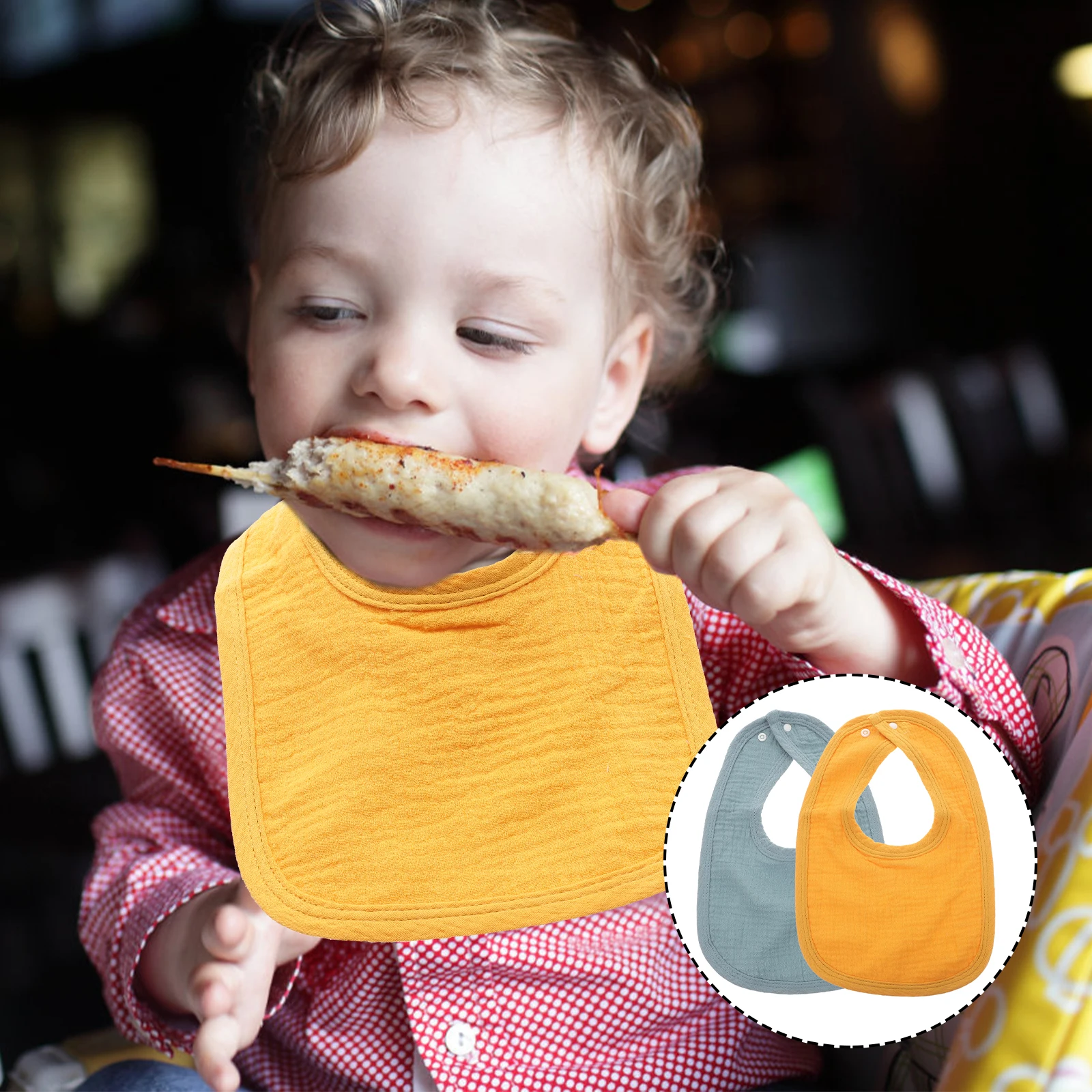 

2 шт., детские нагрудники, хлопковые мягкие впитывающие банданы для кормления новорожденных, салфетки для слюней для детей, детские банданы, нагрудники, салфетки для слюны для новорожденных