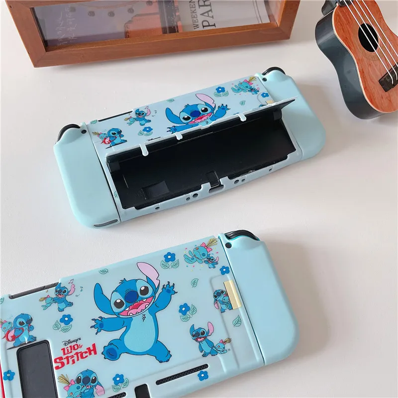 Custodia rigida Disney Stitch Custodia protettiva per stazione dock di ricarica per Nintendo Switch Oled NS Console Protezione in cristallo