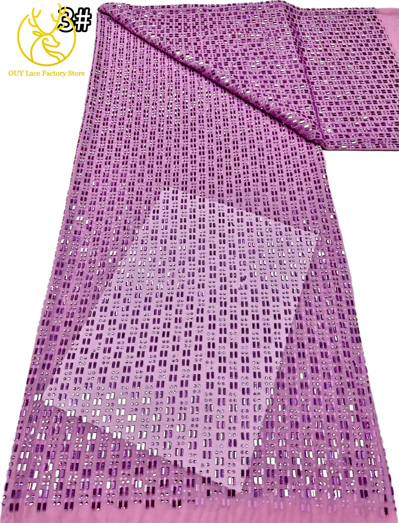 Königsblauer Österreichischer Glasdiamant-Stretch-Spitzenstoff Königlicher Luxus Französischer Tüll Afrikanischer Spitzenstoff für Brautkleider – Detail 11