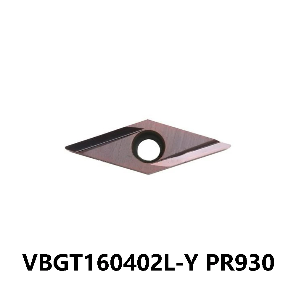 VBGT 160402 VBGT160402 L Y VBGT160402L-Y PR930 Original VBGT3305L-Y 35° Plates Carbide Inserts Metal Turning Cutters Machine Cut