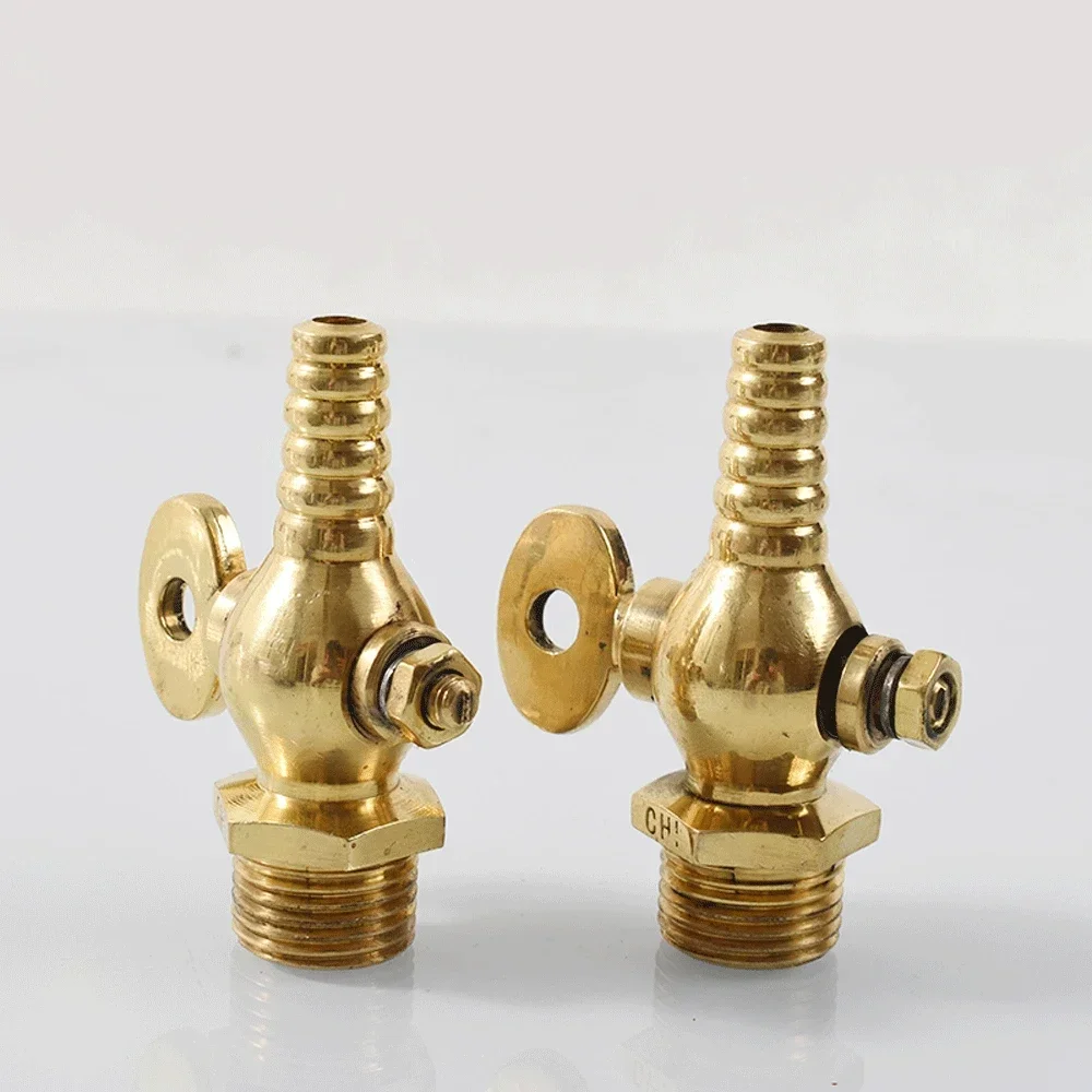1/8 "1/4" 3/8 "1/2" 3/4 "BSPP 남성 8mm 10mm 12mm 호스 바브 테일 황동 고정 페콕 탭 스위치 밸브 보트 연료