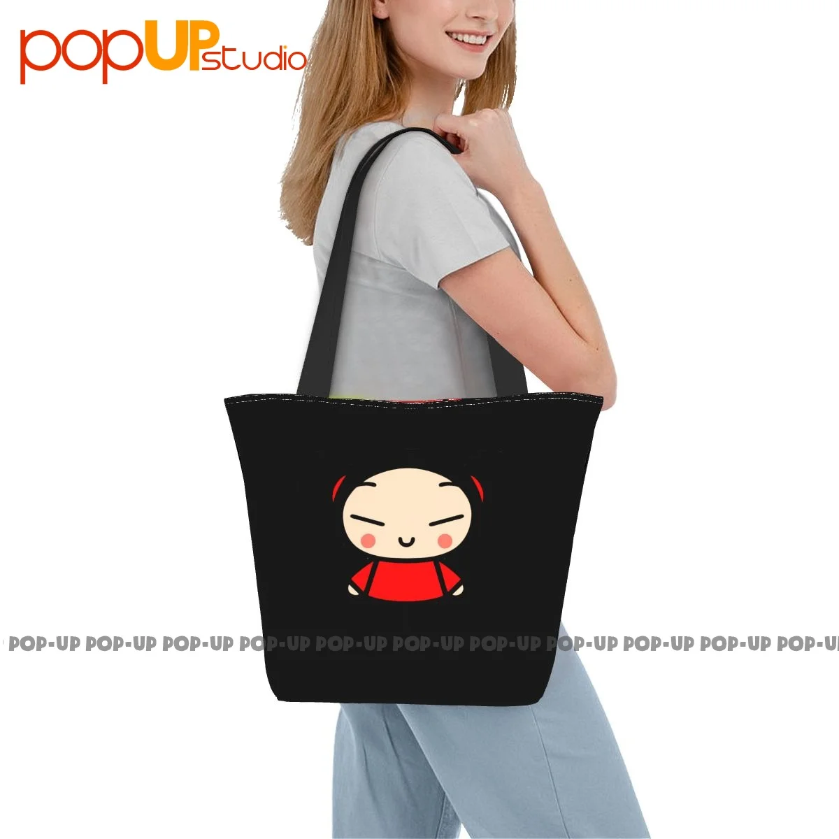 Pucca Love Garu Cute Korean Cartoon Show Kawaii Outdoor Handbags Lunch Bag Shopping Bag Tear-Resistant