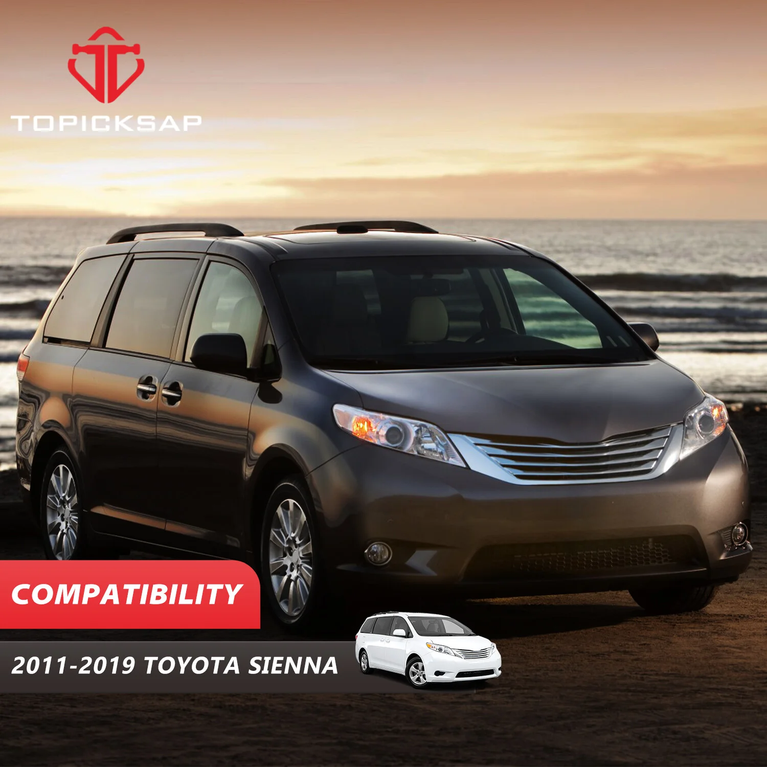 TOPICKSAP Pair of Front Sway Bar End Links LH RH for Toyota Sienna 2011 2012 2013 2014 2015 2016 2017 2018 2019 4882008030