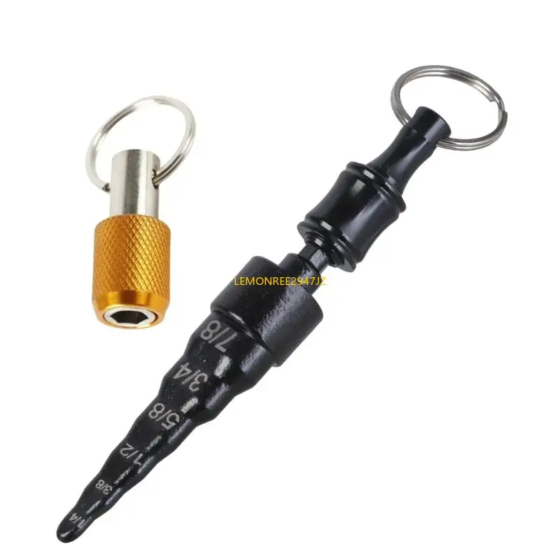 63HA Multipurpose 6 In 1 Air Conditioner Copper Tube Expander Swaging Drill HVAC Repair Tool Kit Include Hex Shank Bit Holder