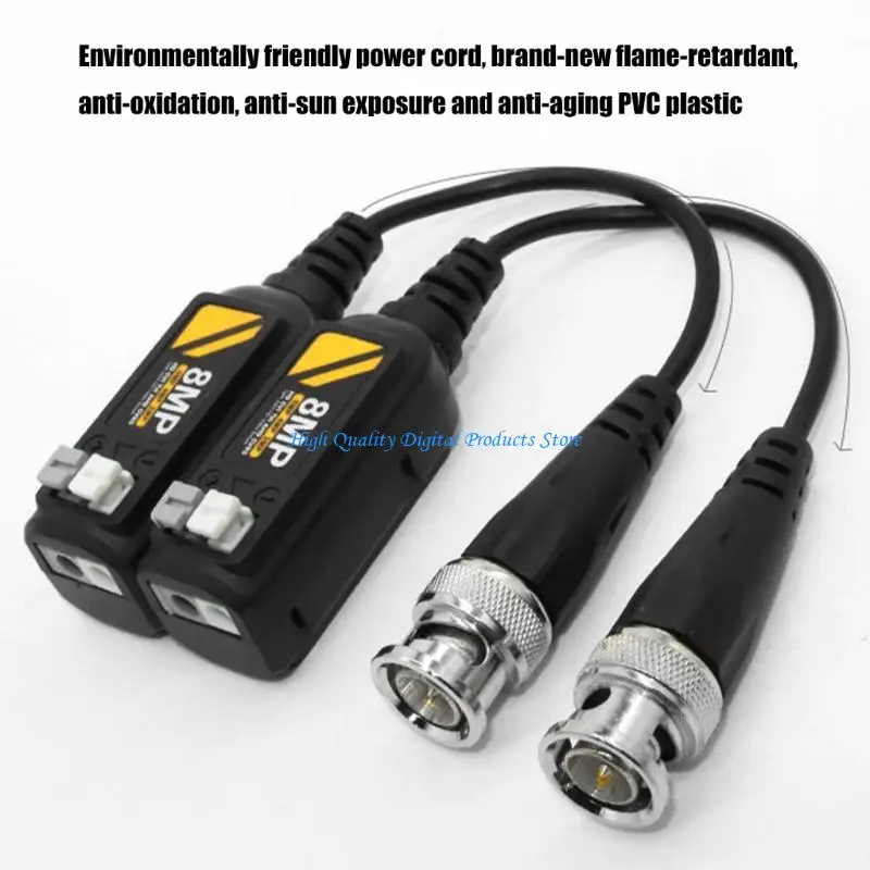 Transmisores vídeo par trenzado U2JE Plugs and Play para sistemas seguridad AHD CVI TVI