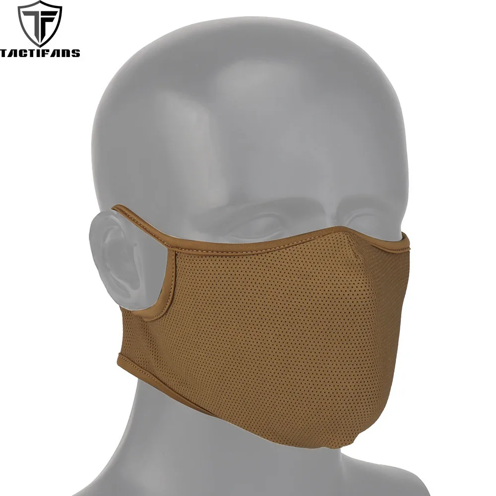 Tactical Half Face Mask Recyclable Breathable Soft Silica Mask Dustproof Costume Cosplay Shooting Paintball  Hunting Accessories