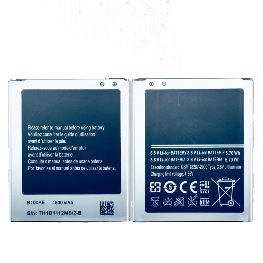 B100AE 1500Mah Battery For Samsung Galaxy Ace 3 4 S7898 S7278 S7272 S7568i I679 S7270 S7262 I699i G313H G318h