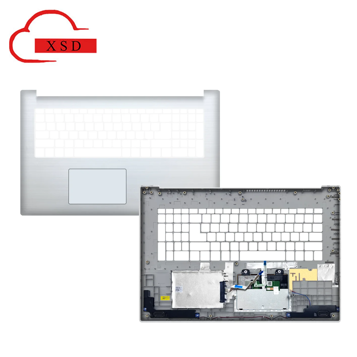

новый Портативный сегмент качества для Lenovo IdeaPad 320-17, 320-17IKB, Touchpad, reposamanos, cubierta plateada/cubierta del teclado