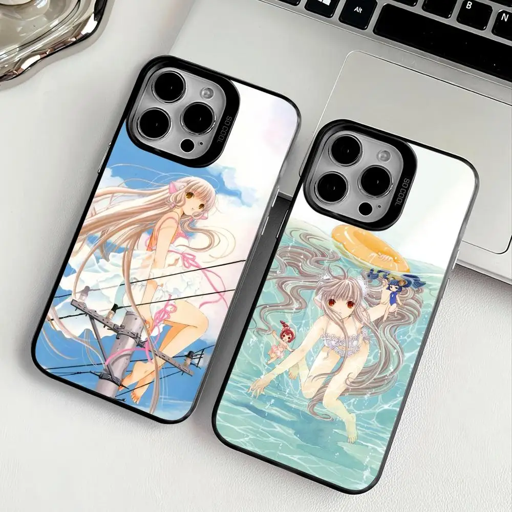 Chobits Phone Case For IPhone 17 16 15 14 13 12 11 Pro Max Air Multicolor Matte Laser Metallic Aurora Funda