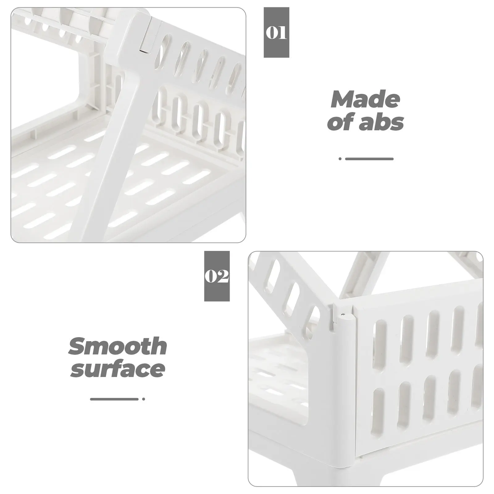 ABS Desktop Label Holder Shipping Label Stand Plastic Roll Tray Space Saving Printer Supply Organizer for Reels Paper Easy to