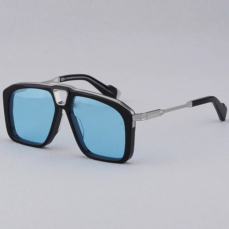 

High Quality Sunglasses Square Classical Brand Designer Acetate Handmade American Style UV400 Sunglasses
